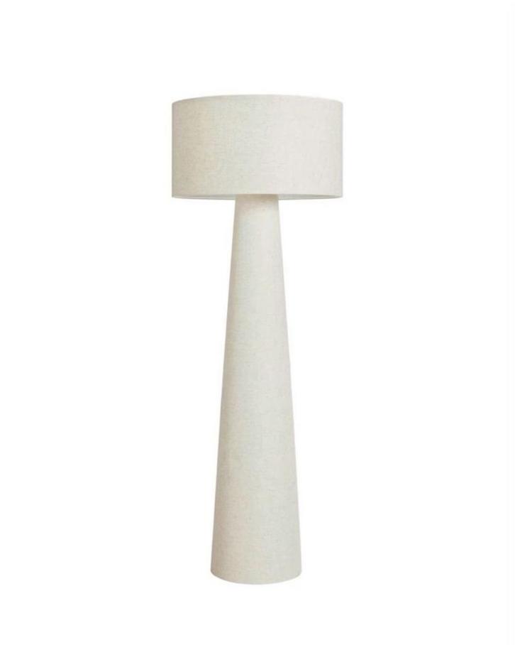 Beige Kwantum Pandia lamp / vloerlamp., Huis en Inrichting, Lampen | Vloerlampen, Nieuw, 150 tot 200 cm, Stof, Ophalen