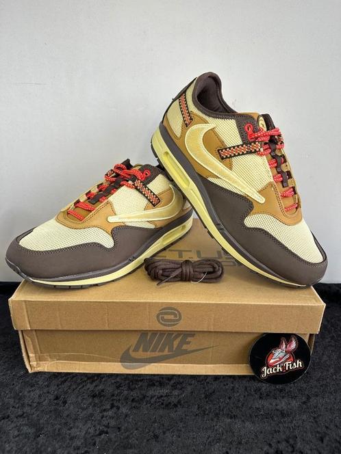 Nike air Max 1 Travis Scott Baroque brown - size 45, Kleding | Heren, Schoenen, Zo goed als nieuw, Sneakers of Gympen, Overige kleuren