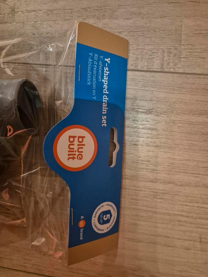 BlueBuilt Y-Afvoerset - Wasmachine & Droger, Doe-het-zelf en Verbouw, Buizen en Afvoer, Nieuw, Afvoer, Ophalen of Verzenden