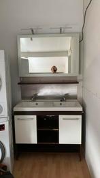Wastafel meubel met kranen; gratis ophalen in Wormer, Huis en Inrichting, Badkamer | Badkamermeubels, Ophalen, Gebruikt, 100 tot 150 cm