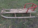 Houten slee met rugleuning - teab, Kinderen en Baby's, Speelgoed | Buiten | Sleeën, Ophalen, Rugleuning, Gebruikt