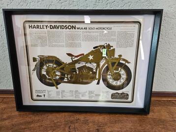 Prachtige vintage poster 1975 Harley Davidson wla 45 beschikbaar voor biedingen