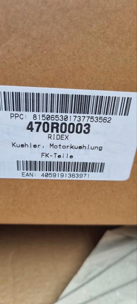 RIDEX Radiateur 470R0003, Auto-onderdelen, Airco en Verwarming, Universele onderdelen, Nieuw, Ophalen of Verzenden
