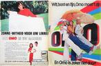 38 vintage reclames Omo advertenties wasmiddel 1957-77 wasmi, Ophalen
