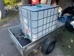 (Bijna) nieuwe IBC tank op kunststof pallet, 150 liter of meer, Ophalen, Zo goed als nieuw, Kunststof