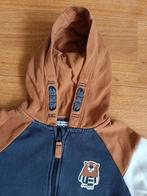 Vest met capuchon C&A maat 128 donkerblauw, bruin en wit, Gebruikt, C&A, Trui of Vest, Ophalen of Verzenden