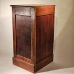 Antiek Muziekblad Kastje met Rolluik & Slot, Huis en Inrichting, Kasten | Buffetkasten, Met plank(en), Minder dan 50 cm, Minder dan 100 cm