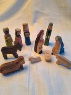 11 delige houtsnijwerk kerstgroep, Ophalen of Verzenden, Zo goed als nieuw, Transport