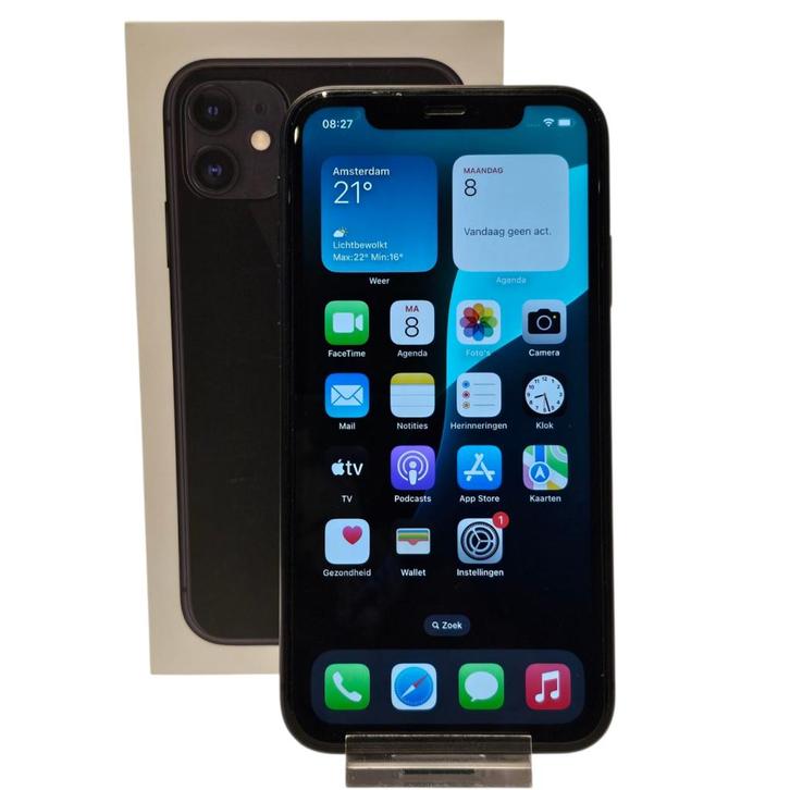 iPhone 11 64GB Black | Nette Staat, Telecommunicatie, Mobiele telefoons | Apple iPhone, Gebruikt