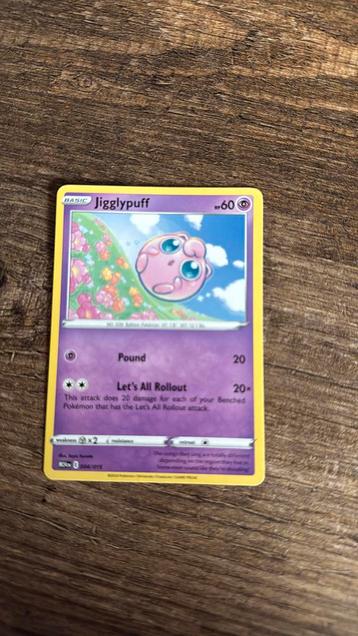 Pokemon kaart jigglypuff beschikbaar voor biedingen