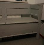 Antieke zweedse klepbank, Ophalen, Gebruikt, Hout