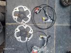 Shimano XTR voor en achter rem set. Met 180mm schijven., Fietsen en Brommers, Fietsonderdelen, Ophalen of Verzenden, Zo goed als nieuw
