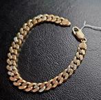 Zilver vergulde armband met zirkonia, Sieraden, Tassen en Uiterlijk, Armbanden, Met kristal, Ophalen of Verzenden, Zo goed als nieuw