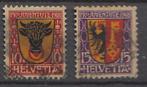 E764 Zwitserland 1918 pro juventute gestempeld 143 144, Verzenden, Gestempeld