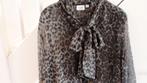 NIEUW Damesblouse SAINT Tropez maat Large voile stof strik, Overige kleuren, Maat 42/44 (L), Nieuw, Ophalen of Verzenden
