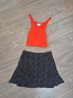 Skort met stippen. S, Verzenden, Zwart, Zo goed als nieuw, Maat 36 (S)