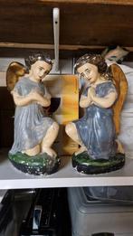 Set van 2 brocante engeltjes - 24cm, Ophalen of Verzenden