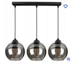 Moderne Eettafel Lamp met 3 Glazen Bollen, Ophalen of Verzenden, Gebruikt, Glas, 75 cm of meer