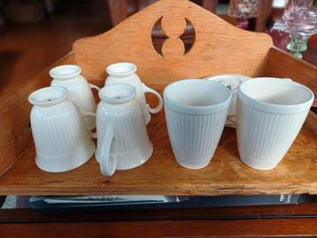 Wedgwood Windsor en Edme 4 Kop en Schotels 2 mokjes  beschikbaar voor biedingen