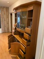 Houten kast met glazen deuren, Antiek en Kunst, Ophalen