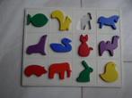 Dierenfiguren paspuzzel, Ophalen, 10 tot 50 stukjes, Gebruikt, 6 maanden tot 2 jaar