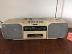 Sony CFS-200L witte radio cassette recorder wit eighties, Ophalen of Verzenden, Gebruikt