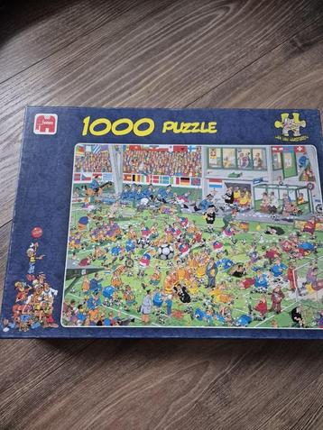 Jan van Haasteren legpuzzel, compleet voetbalwedstrijd beschikbaar voor biedingen