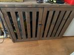 Houten honden bench, Ophalen of Verzenden, Zo goed als nieuw, 75 tot 110 cm, 65 tot 100 cm