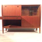 Fristho design teak jaren 60 dressoir wandkast, Ophalen, Glas, 150 tot 200 cm, Deens design