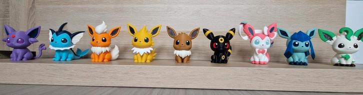 Eevee - Eevolutions 3D geprint, Verzamelen, Beelden en Beeldjes, Zo goed als nieuw, Ophalen of Verzenden