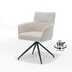 Armstoel Joey draaivoet stof retro bliss naturel, Huis en Inrichting, Stoelen, Modern design, Overige kleuren, Nieuw, Ophalen of Verzenden