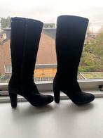 Suede zwarte hoge laarzen GEOX maat 41, Ophalen, Hoge laarzen, Zwart, Zo goed als nieuw