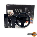 Nintendo Wii Mario Kart Pack Black/Zwart Compleet | Incl. Do, Spelcomputers en Games, Spelcomputers | Nintendo Wii, Gebruikt