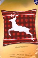 Cado vervaco borduurpakket kussen springend hert, Hobby en Vrije tijd, Borduren en Borduurmachines, Ophalen of Verzenden, Nieuw