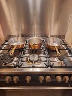 2 x hapjespan 1x steelpan koper, Ophalen of Verzenden, Rvs, Koekenpan of Braadpan