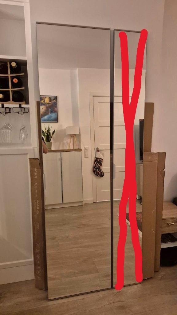 IKEA PAX Spiegeldeur 50x195cm, Huis en Inrichting, Kasten | Kledingkasten, Zo goed als nieuw, 150 tot 200 cm, 50 tot 100 cm, Minder dan 25 cm