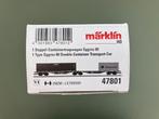 Märklin H0 / 47801 Containerwagen Capital Hapag-Lloyd Sggrss, Hobby en Vrije tijd, Wisselstroom, Wagon, Ophalen of Verzenden, Zo goed als nieuw