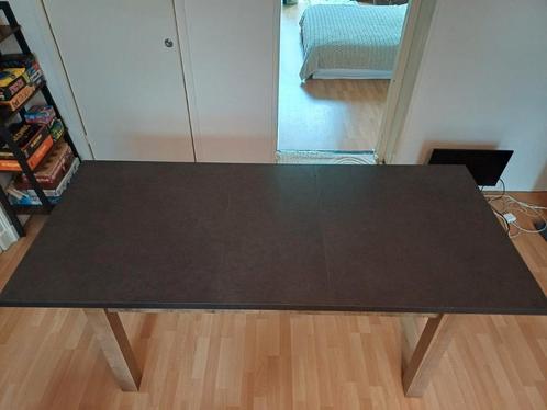 Meubella Eetkamertafel Eiken - Grijs, Huis en Inrichting, Tafels | Eettafels, Gebruikt, 50 tot 100 cm, 150 tot 200 cm, Vijf personen of meer