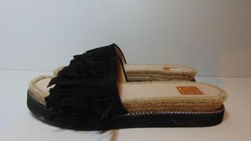In nieuwstaat Kanna Suede leren zomer slippers maat 41   beschikbaar voor biedingen