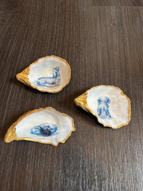 Teckels teckel Nhaan oester schelpen uniek cadeau hond dog, Dieren en Toebehoren, Honden-accessoires, Verzenden