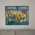 Olieverf schilderij van Engelina Zandstra met lijst, Ophalen of Verzenden