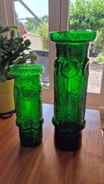 Vazen groen, Huis en Inrichting, Woonaccessoires | Vazen, Ophalen of Verzenden, Minder dan 50 cm, Groen, Glas