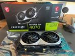 MSI RTX 4070 Ventus 2X OC 12GB GDDR6, Computers en Software, Videokaarten, GDDR6, PCI-Express 4, Ophalen of Verzenden, Zo goed als nieuw