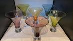 Jaren 60 cocktailglazen bubbel bottom, Ophalen of Verzenden