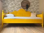 Klassieke gele bedbank, Ophalen, Gebruikt, 90 cm, Klassiek en landelijk