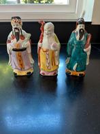 Vintage set van 3 porseleinen Chinese beeldjes – Fu Lu Shou, Ophalen of Verzenden