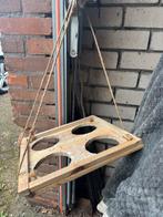 Houten plantenhanger met 4 gaten, Tuin en Terras, Ophalen of Verzenden, Gebruikt