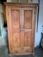 Massief teakhouten Indiase kast, Ophalen, Gebruikt, Teakhout, 50 tot 100 cm