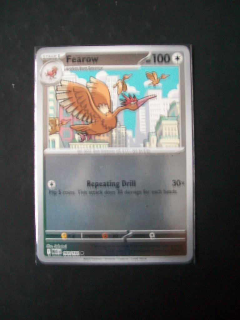 7901. Nieuwe Pokemon Kaart holofoil FEAROW HP 100 (103/132), Verzenden, Nieuw, Losse kaart, Foil