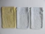 3 de Bijenkorf WASH washandjes wit en geel, Ophalen of Verzenden, Gebruikt, Overige typen